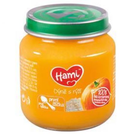 HAMI HAMI Dýně s rýží (125 g) - zeleninový příkrm