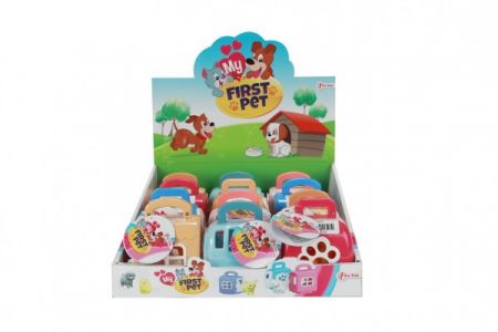 Teddies Zvířátko v přepravním boxu plast 7x9cm 3 barvy 12 ks v boxu