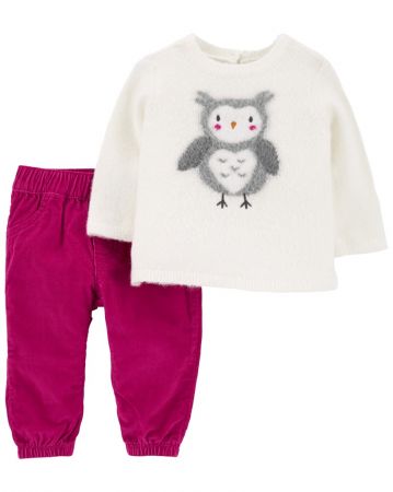 CARTERS CARTER'S Set 2dílný svetr, kalhoty Berry holka 9m