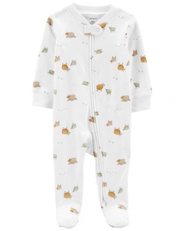 CARTERS CARTER'S Overal na zip Sleep&Play Animals Ivory neutrál PRO, vel. 46