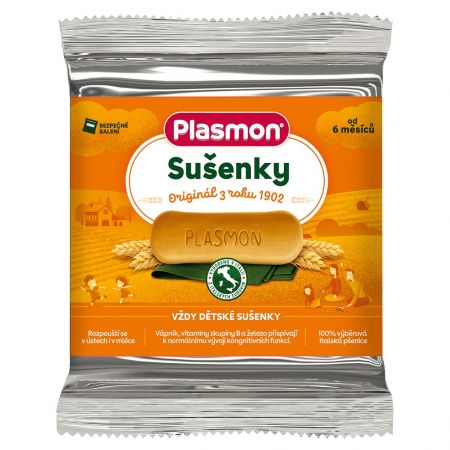 PLASMON PLASMON Sušenky 60 g, 6m+