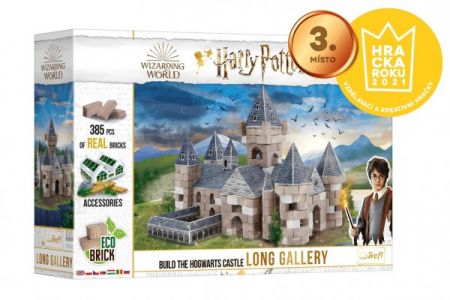 Trefl Stavějte z cihel Harry Potter - Dlouhá galerie stavebnice Brick Trick v krabici 40x27x9cm