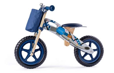 Woody WOODY Odrážedlo motorka modrá