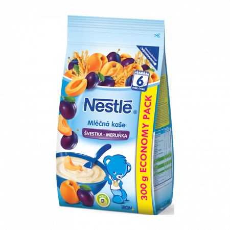 NESTLE NESTLÉ Kaše mléčná švestka-meruňka 300 g