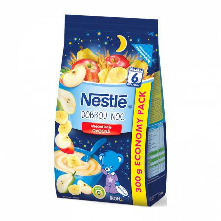 NESTLE NESTLÉ Kaše mléčna ovocná na dobrou noc 300 g