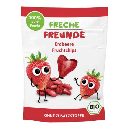 FRECHEFREUN FRECHE FREUNDE BIO Chipsy ovocné Jahoda 12 g, 12m+