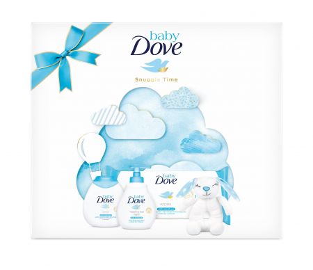 BABYDOVE BABY DOVE Kazeta dárková Rich Moisture s plyšovým chrastítkem