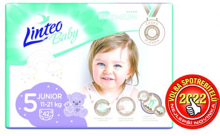 LINTEOBABY LINTEO BABY Premium Pleny jednorázové 5 JUNIOR (11-21 kg) 42 ks