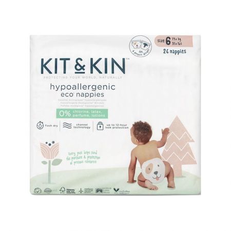 KIT & KIN KIT & KIN Pleny jednorázové eko 6 (14 kg+) 26 ks