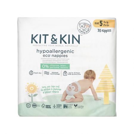 KIT & KIN KIT & KIN Pleny jednorázové eko 5 (11 kg+) 30 ks