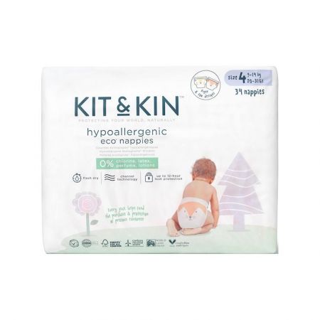 KIT & KIN KIT & KIN Pleny jednorázové eko 4 (9-14 kg) 34 ks