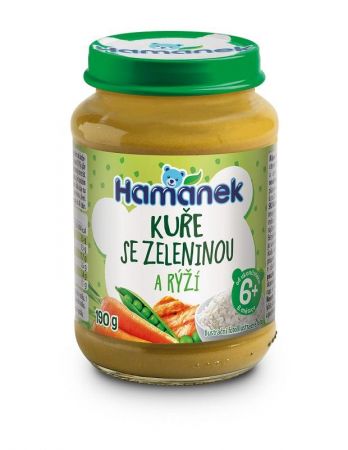 HAMANEK HAMÁNEK Kuře se zeleninou a rýží 190 g