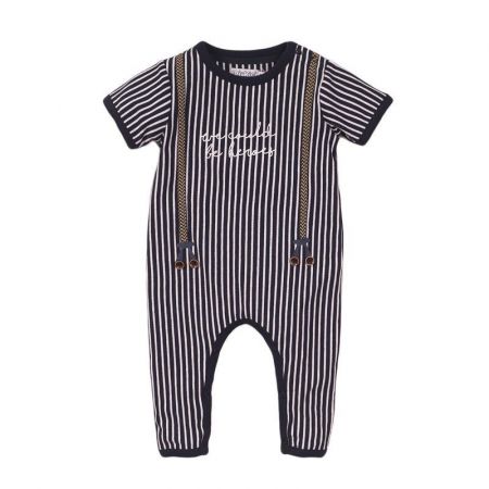 DIRKJE DIRKJE Overal letní kr.rukáv 62 Navy+Stripe