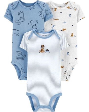 CARTERS CARTER'S Body krátký rukáv Mix chlapec LBB 3 ks NB/ vel. 56