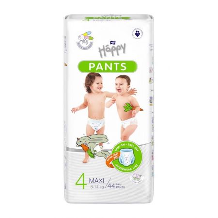 BELLAHAPPY BELLA HAPPY Pants Kalhotky plenkové jednorázové 4 Maxi (8-14 kg) 44 ks