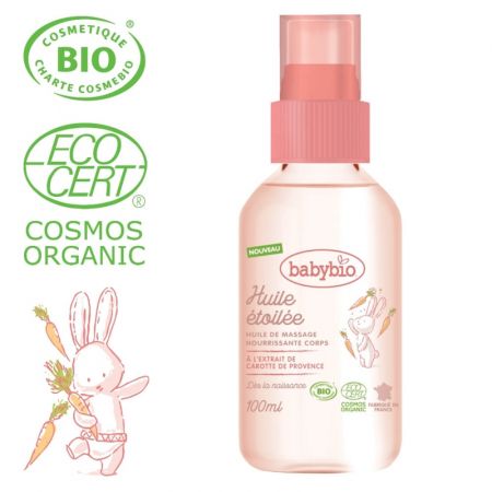 BABYBIO BABYBIO Masážní BIO olejíček pro miminka od narození 100 ml