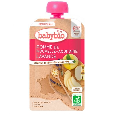 BABYBIO BABYBIO Jablko levandule 120 g