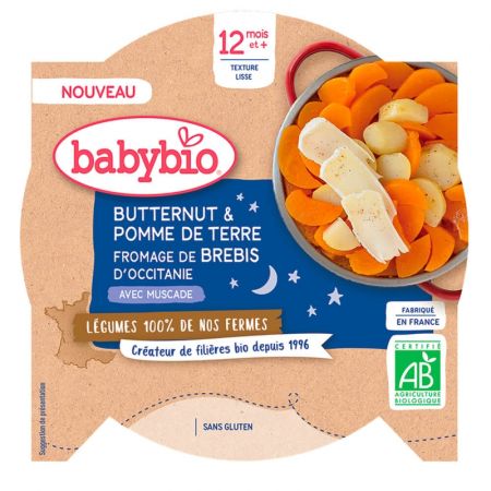 BABYBIO BABYBIO Brambory máslová dýně ovčí sýr 230 g