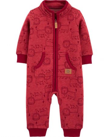 CARTERS CARTER'S Overal na zip přechodný Red Lions chlapec NB/ vel. 56