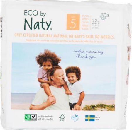 ECO BY NATY ECO BY NATY Pleny jednorázové 5 (11-25 kg) 22 ks