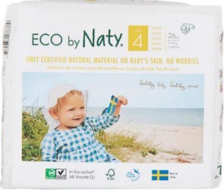 ECO BY NATY ECO BY NATY Pleny jednorázové 4 (7-18 kg) 26 ks