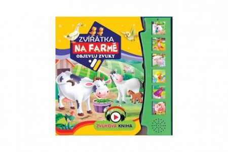 FONI Book Zvuková kniha Zvieratká na farme Objavuj zvuky SK verzia 19,5x19,5cm