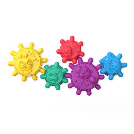 Baby Einstein BABY EINSTEIN Hračka maxi přísavky 5 ks Gears of Discovery ™ 6m +
