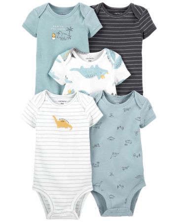 CARTERS CARTER'S Body krátký rukáv Blue Dino chlapec LBB 5ks 3m