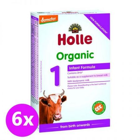 HOLLE 6x HOLLE Bio Dětská mléčná výživa 1 počáteční