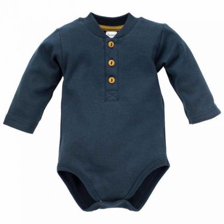 PINOKIO PINOKIO Body polo dlouhý rukáv Secret Forest vel. 80 navy