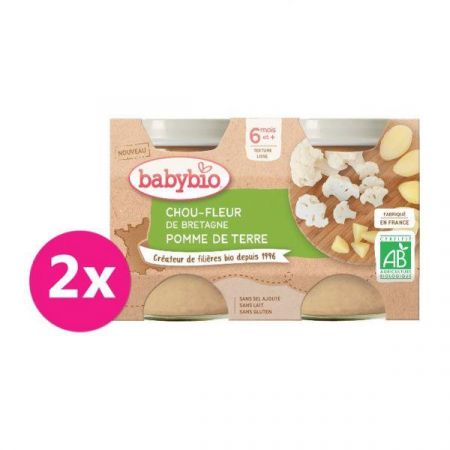 BABYBIO 2x BABYBIO Květák a brambory (130 g)