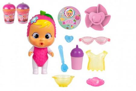 TM Toys CRY BABIES Magické slzy série Tutti Frutti panenka s doplňky v plastové dóze 12x17x19cm 9ks v boxu