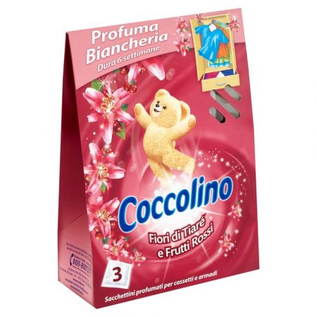 COCCOLINO COCCOLINO Jarní vůně vonné sáčky do šatníku 3 ks - růžové