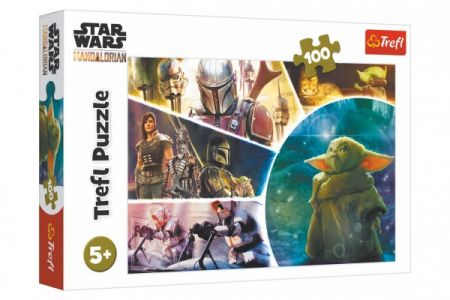 Trefl Puzzle Star Wars/The Mandalorian 100 dílků 41x27,5cm v krabici 29x19x4cm