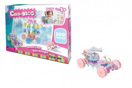 SMT Creatoys Stavebnice Colo Bloc 300 ks - dívčí plast v krabici 35x27x6cm