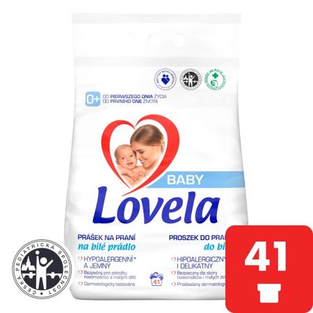 LOVELA LOVELA Baby prášek na praní na bílé prádlo 4,1 kg / 41 pracích dávek