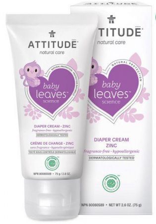 ATTITUDE ATTITUDE Zinkový krém na opruzeniny Baby leaves bez vůně 75 ml