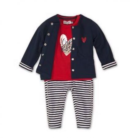 DIRKJE DIRKJE Set 3dílný C-SO SPORTY GIRL BOSS 68 Red-Navy