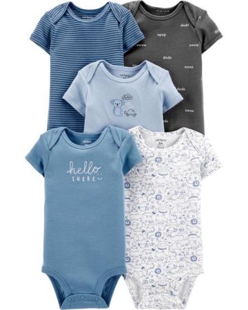 CARTERS CARTER'S Body krátký rukáv Mix -5 ks chlapec PRE/vel. 46