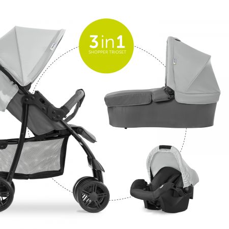 Hauck Shopper SLX Trio Set 2022 kočárek  grey
