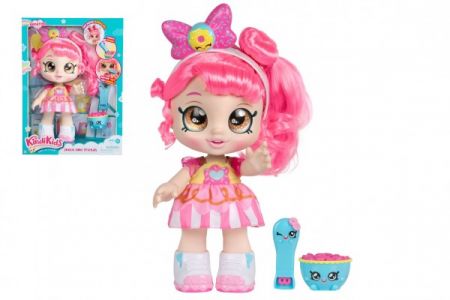 TM Toys Panenka Donatina - Kindi Kids 27cm plast s kývající hlavou pevné tělo kloubová s doplňky v krab.