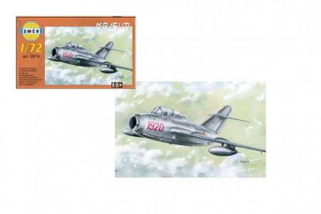 Směr Model MiG-15 UTI 1:72  15 x 14 cm v krabici 25x14x5 cm