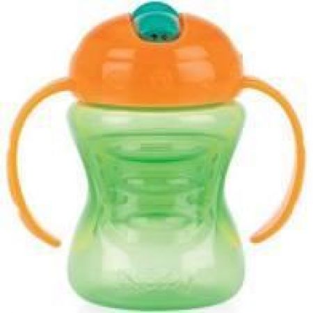 Nuby NUBY Hrneček netekoucí s oušky 2v1 240 ml 9 m+ Světle zelená