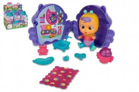 TM Toys CRY BABIES Magické slzy plast 2. série okřídlený domeček 15x13cm fialová/tyrkysová 12ks v boxu