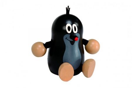 Detoa Krtek velký dřevo figurka 6cm v sáčku