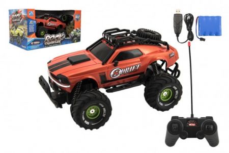 Teddies Auto RC plast 25cm OFF-ROAD 2,4GHz na baterie se světlem 2 barvy v krabici 36x19x20,5cm