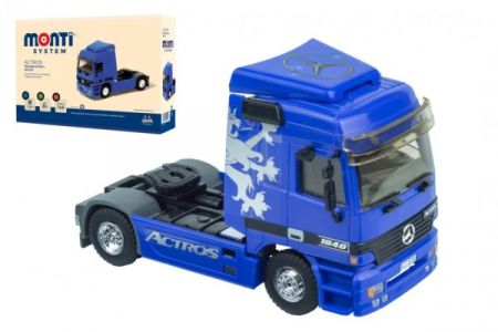 SEVA Stavebnice Monti System MS 53.1 Actros L (modrý) 1:48 v krabici 22x15x6cm