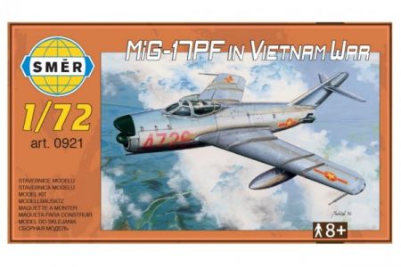 Směr Model MiG-17PF in Vietnam War 1:72 13,3x16,2cm v krabici 25x14x4cm