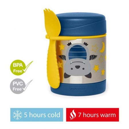 SKIPHOP SKIP HOP Zoo Termoska na jídlo se lžičkou/vidličkou Netopýr 325 ml, 3r+