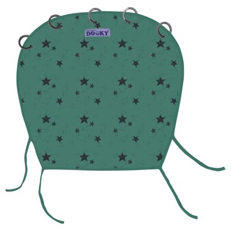 Dooky  Design sluneční clona green stars  DOPRODEJ